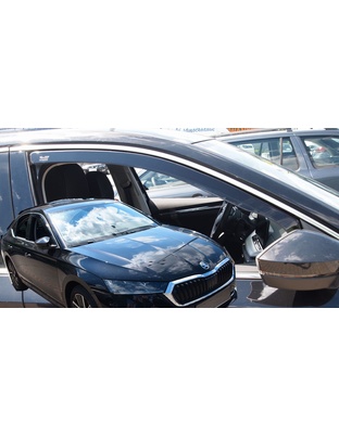 ΑΝΕΜΟΘΡΑΥΣΤΕΣ ΓΙΑ SKODA OCTAVIA A8 5D LIFTBACK 2020+ ΖΕΥΓΑΡΙ ΑΠΟ ΕΥΚΑΜΠΤΟ ΦΙΜΕ ΠΛΑΣΤΙΚΟ HEKO - 2 ΤΕΜ.