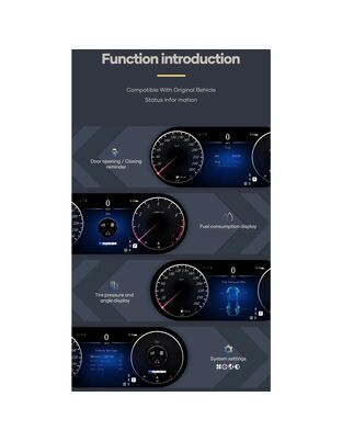 DIGITAL IQ DDD 984_DC (12.3in) DIGITAL CLUSTER for MERCEDES C CLASS (W204) mod. 2008-2011