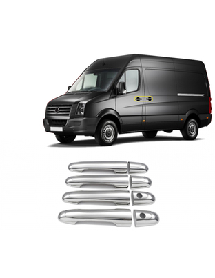 ΧΕΡΟΥΛΙΑ ΠΟΡΤΑΣ ΓΙΑ VW CRAFTER 2006+  ΧΡΩΜΙΟ ΜΕΤΑΛΛΙΚΑ 4ΤΕΜ.