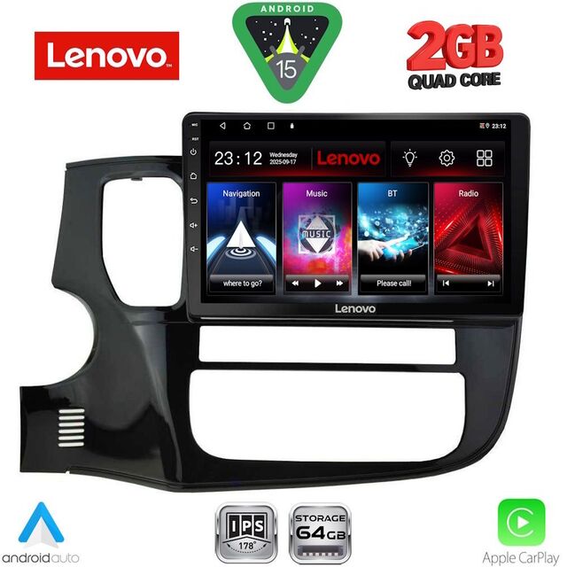 LENOVO LVD 2443_CPA (10inc) MULTIMEDIA TABLET for MITSUBISHI OUTLANDER mod. 2013-2020