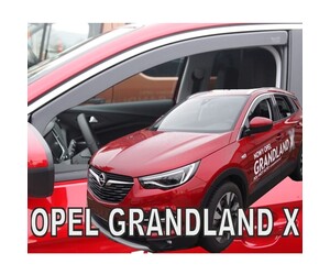 ΑΝΕΜΟΘΡΑΥΣΤΕΣ ΓΙΑ OPEL GRANDLAND X 5D 2017+ ΖΕΥΓΑΡΙ ΑΠΟ ΕΥΚΑΜΠΤΟ ΦΙΜΕ ΠΛΑΣΤΙΚΟ HEKO - 2 ΤΕΜ.