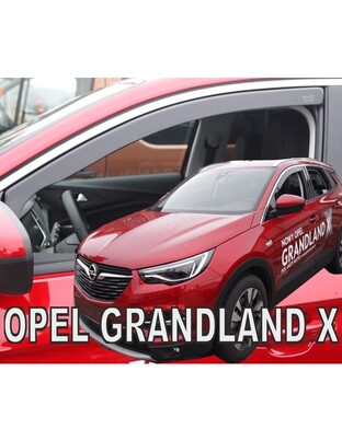 ΑΝΕΜΟΘΡΑΥΣΤΕΣ ΓΙΑ OPEL GRANDLAND X 5D 2017+ ΖΕΥΓΑΡΙ ΑΠΟ ΕΥΚΑΜΠΤΟ ΦΙΜΕ ΠΛΑΣΤΙΚΟ HEKO - 2 ΤΕΜ.