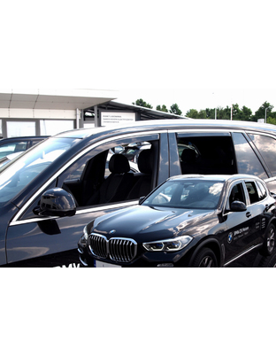 ΑΝΕΜΟΘΡΑΥΣΤΕΣ ΓΙΑ BMW X5 G05 5D 2018+ -ΣΕΤ ΑΥΤΟΚΙΝΗΤΟΥ ΑΠΟ ΕΥΚΑΜΠΤΟ ΦΙΜΕ ΠΛΑΣΤΙΚΟ HEKO - 4 ΤΕΜ.