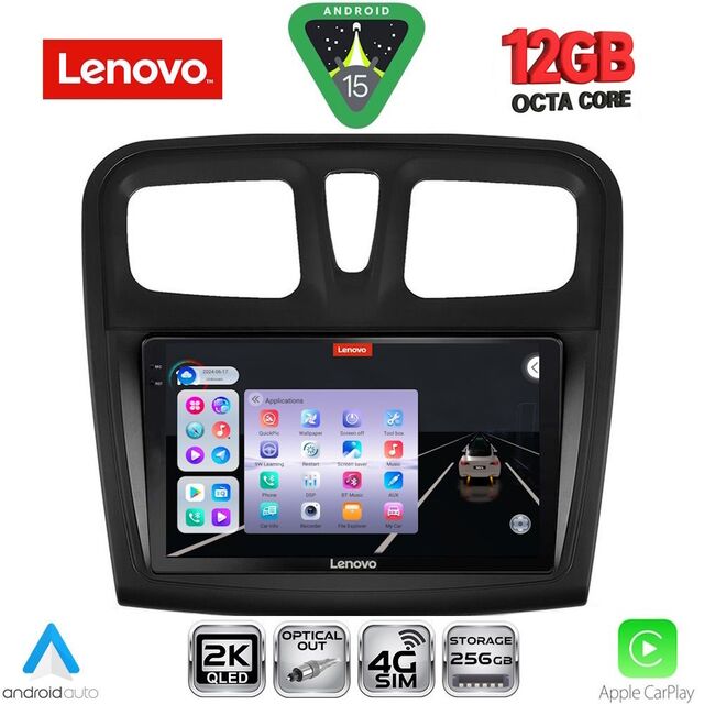 LENOVO SSZ 12108SQ_CPA (9inc) MULTIMEDIA TABLET for DACIA LOGAN – SANDERO mod. 2012-2019