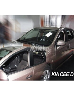ΑΝΕΜΟΘΡΑΥΣΤΕΣ ΓΙΑ KIA CEED 5D 2007-2012 ΖΕΥΓΑΡΙ ΑΠΟ ΕΥΚΑΜΠΤΟ ΦΙΜΕ ΠΛΑΣΤΙΚΟ HEKO - 2 ΤΕΜ.