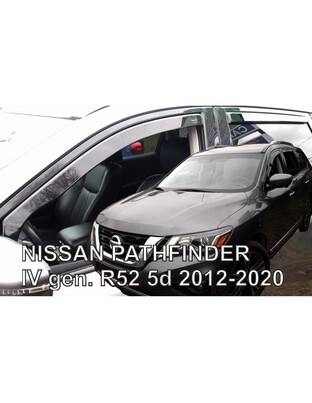 ΑΝΕΜΟΘΡΑΥΣΤΕΣ ΓΙΑ NISSAN PATHFINDER IV R52 5D 2012-2020 ΣΕΤ ΑΥΤΟΚΙΝΗΤΟΥ ΑΠΟ ΕΥΚΑΜΠΤΟ ΦΙΜΕ ΠΛΑΣΤΙΚΟ HEKO - 4 ΤΕΜ.