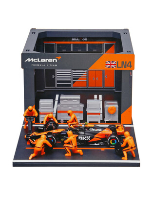 ΜΙΝΙΑΤΟΥΡΕΣ PIT STOP MCLAREN MCL38 NORRIS 1:43 BURAGO LAMPA 1ΤΕΜ.