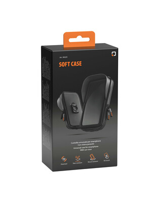 Θήκη Κινητού Soft Case με Αλεξήλιο της σειράς Optiline Universal Εφαρμογής για κινητά με μέγιστες διαστάσεις 85 x 170 mm, συμβατή με Βάσεις Στήριξης Κινητού Optiline για Μηχανή με σύστημα Duolock