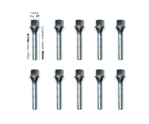 ΜΠΟΥΛΟΝΙΑ ΚΩΝΙΚΑ 12x1,5 (45mm) - (17) SIMONI RACING - 10 ΤΕΜ.