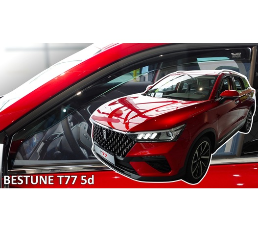 Heko - Ανεμοθραύστες για Bestune T77 5 doors 2020+ Ζευγάρι Απο Εύκαμπτο Φιμέ Πλαστικό - 2 τεμ. (ΑΝΕΜ.29133)