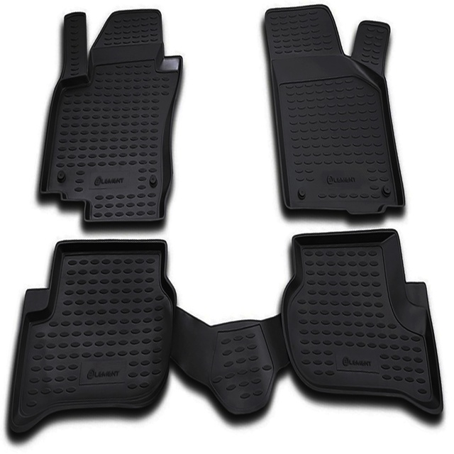 ΠΑΤΑΚΙΑ ΣΕ ΣΚΑΦΗ TPE ΛΑΣΤΙΧΟ ΓΙΑ VW GOLF PLUS 02/2005-2014  ΣΕ ΜΑΥΡΟ ΧΡΩΜΑ NOVLINE - 4 ΤΕΜ.