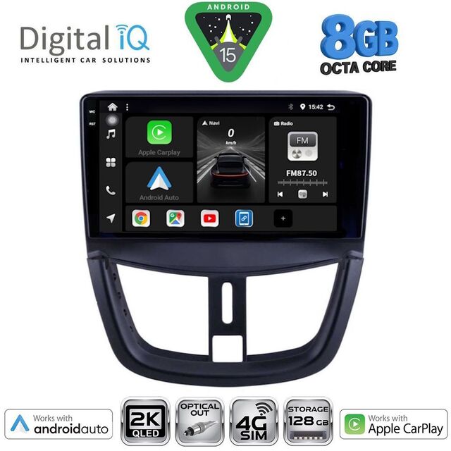 DIGITAL IQ BXK 20507_CPAA (9inc) MULTIMEDIA TABLET for PEUGEOT 207 mod. 2007-2014
