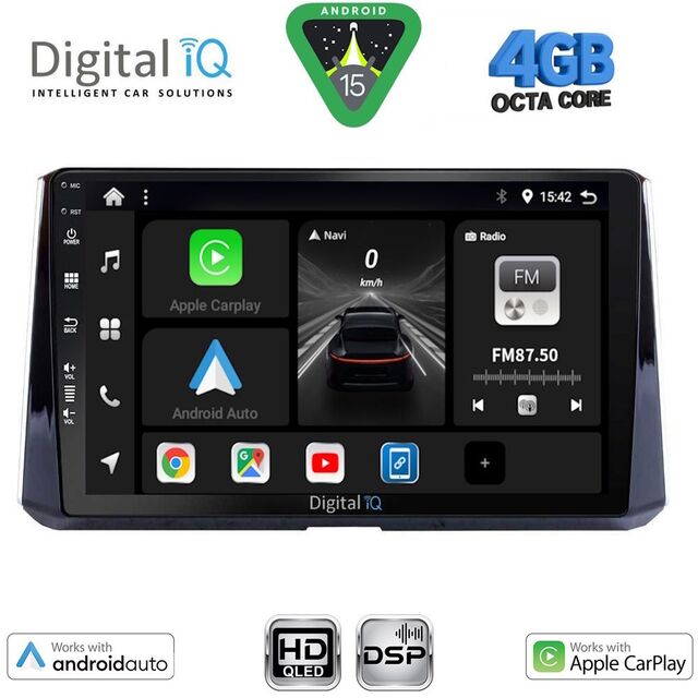DIGITAL IQ BXF 16716_CPAA (10inc) MULTIMEDIA TABLET for TOYOTA COROLLA mod. 2019-2026