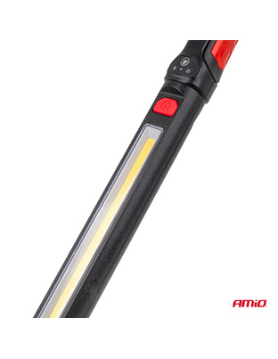 Amio – Φακός Εργασίας LED COB 10W USB-C 4400mAh με Διπλό Γάντζο & Μαγνήτη για Ισχυρό Φωτισμό & Μέγιστη Ευελιξία – 1 Τεμ. (04505/AM)