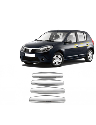 ΧΕΡΟΥΛΙΑ ΠΟΡΤΑΣ ΓΙΑ DACIA SANDERO 1 5D 2007-2013  ΧΡΩΜΙΟ ΜΕΤΑΛΛΙΚΑ 4ΤΕΜ.