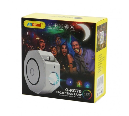 ΦΩΤΟΡΥΘΜΙΚΟ mini ΠΡΟΤΖΕΚΤΟΡΑΣ RGB ANDOWL Q-RG70