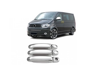 ΧΕΡΟΥΛΙΑ ΠΟΡΤΑΣ ΓΙΑ VW Τ5 TRANSPORTER 2003-2010  ΧΡΩΜΙΟ ΜΕΤΑΛΛΙΚΑ 3ΤΕΜ