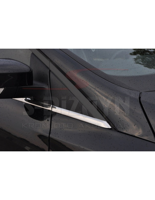 TRIM ΠΑΡΑΘΥΡΩΝ ΑΝΟΞ.ΑΤΣΑΛΙ ΧΡΩΜΙΟ S-DIZAYN ΓΙΑ FORD FOCUS 5D HB 2011+ - 8ΤΕΜ