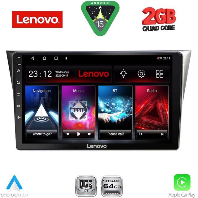 LENOVO LVD 2659_CPA (9inc) MULTIMEDIA TABLET for SUBARU IMPREZA mod. 2002-2008