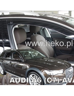 ΑΝΕΜΟΘΡΑΥΣΤΕΣ ΓΙΑ AUDI A6 / C7 4D/5D SEDAN 2011-2018 ΖΕΥΓΑΡΙ ΑΠΟ ΕΥΚΑΜΠΤΟ ΦΙΜΕ ΠΛΑΣΤΙΚΟ HEKO - 2 ΤΕΜ.