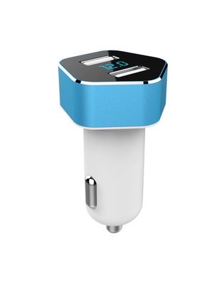 Amio - ΦΟΡΤΙΣΤΗΣ ΑΝΑΠΤΗΡΑ ΜΕ 2 ΘΥΡΕΣ USB 12V 2400mA ΚΑΙ ΒΟΛΤΟΜΕΤΡΟ – 1 ΤΕΜ. (02358/AM)