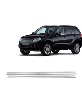 TRIM ΠΑΡΑΘΥΡΩΝ ΑΝΟΞΕΙΔΩΤΟ ΑΤΣΑΛΙ ΧΡΩΜΙΟ ΓΙΑ SUZUKI GRAND VITARA SUV S-DIZAYN - 4ΤΕΜ
