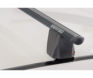 ΜΠΑΡΕΣ ΟΡΟΦΗΣ ΑΛΟΥΜΙΝΙΟΥ DELTA L BLACK 141 cm ΣΕ ΜΑΥΡΟ ΧΡΩΜΑ ΓΙΑ ΑΠΛΗ ΟΡΟΦΗ MENABO - 2 ΤΕΜ.