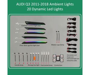 DIQ AMBIENT AUDI Q3 (8U) DYN (Digital iQ Ambient Light for Audi Q3 mod. 2011-2018 with 20 Lights)