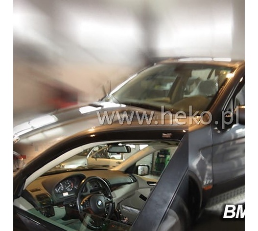 ΑΝΕΜΟΘΡΑΥΣΤΕΣ ΓΙΑ BMW X5 5D E53 1999-2006 / SSANGYONG CEO 2001+ ΖΕΥΓΑΡΙ ΑΠΟ ΕΥΚΑΜΠΤΟ ΦΙΜΕ ΠΛΑΣΤΙΚΟ HEKO - 2 ΤΕΜ.