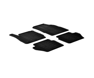 LAMPA - ΠΑΤΑΚΙΑ ΑΥΤΟΚΙΝΗΤΟΥ ΑΠΟ ΛΑΣΤΙΧΟ ΓΙΑ FORD FIESTA 03/2011-05/2017 ΣΕ ΜΑΥΡΟ ΧΡΩΜΑ ME ΚΟΥΜΠΩΜΑΤΑ - 4 ΤΕΜ.