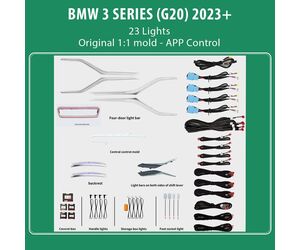 DIQ AMBIENT BMW S.3 (G20) FULL FL mod. 2023-2026 (Digital iQ Ambient Light for BMW Series 3 mod. 2023-2026 FACELIFT with 24 Lights)