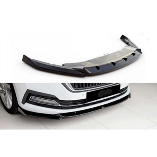 Lip spoiler μαύρο πλαστικό γυαλιστερό - Skoda Octavia 2020+