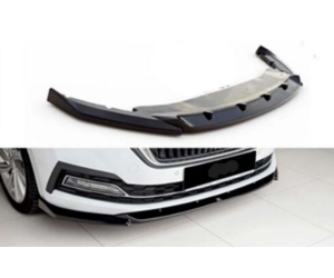 Lip spoiler μαύρο πλαστικό γυαλιστερό - Skoda Octavia 2020+