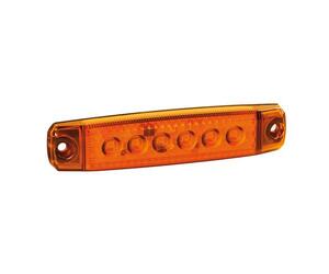 ΦΩΣ ΟΓΚΟΥ 6LED ΠΟΡΤΟΚΑΛΙ 12/24V 96mm ΑΔΙΑΒΡΟΧΟ 1ΤΕΜ.