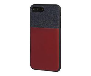 APPLE iPHONE 7 PLUS ΚΑΙ 8 PLUS ΘΗΚΗ ΚΙΝΗΤΟΥ DUO POCKET ΜΠΛΕ-ΜΠΟΡΝΤΩ ΜΑΓΝΗΤΙΚΗ SILVER LINE
