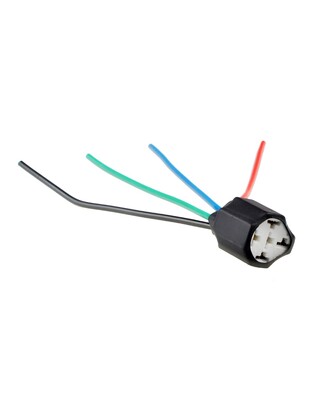 ΒΑΣΗ/ΦΙΣΑ ΚΕΡΑΜΙΚΗ ΓΙΑ ΡΕΛΕ 4 PIN ME 4 ΚΑΛΩΔΙΑ (14 cm) M-TECH - 1 ΤΕΜ.