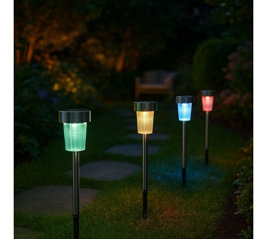 ΣΕΤ ΗΛΙΑΚΑ ΦΩΤΙΣΤΙΚΑ ΚΗΠΟΥ ΚΑΡΦΩΤΑ RGB 30cm 10ΤΜΧ WL-04925