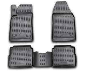 ΠΑΤΑΚΙΑ ΣΕ ΣΚΑΦΗ TPE ΛΑΣΤΙΧΟ ΓΙΑ OPEL VECTRA C SW 2003-2008  ΣΕ ΑΝΘΡΑΚΙ ΣΚΟΥΡΟ ΓΚΡΙ ΧΡΩΜΑ NOVLINE - 4 ΤΕΜ.