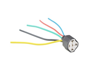 ΒΑΣΗ/ΦΙΣΑ ΚΕΡΑΜΙΚΗ ΓΙΑ ΡΕΛΕ 5 PIN ME 5 ΚΑΛΩΔΙΑ (14 cm) M-TECH - 1 ΤΕΜ.