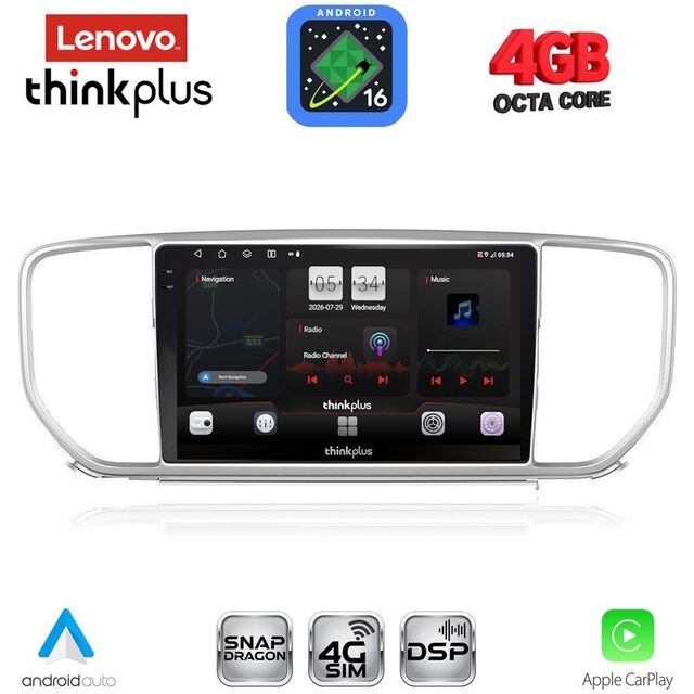 LENOVO LTG 7327_CPA (9inc) MULTIMEDIA TABLET for KIA SPORTAGE mod. 2018-2021