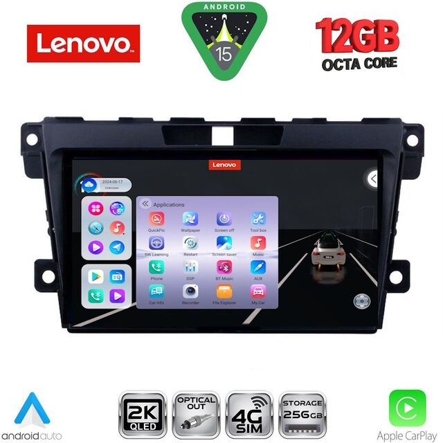 LENOVO SSZ 12389_CPA (9inc) MULTIMEDIA TABLET for MAZDA CX7  mod. 2006-2012