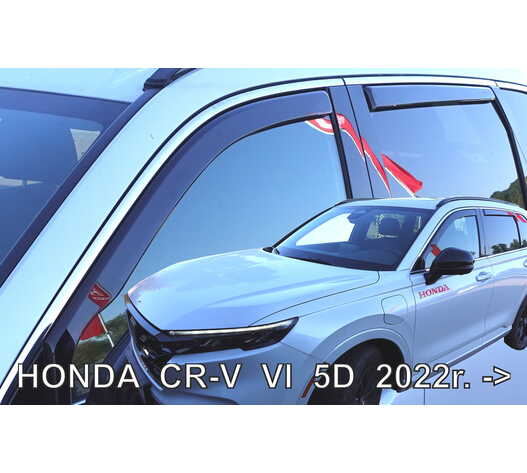 ΑΝΕΜΟΘΡΑΥΣΤΕΣ ΓΙΑ HONDA CR-V 5D 2022+  ΣΕΤ ΑΥΤΟΚΙΝΗΤΟΥ ΑΠΟ ΕΥΚΑΜΠΤΟ ΦΙΜΕ ΠΛΑΣΤΙΚΟ HEKO - 4 ΤΕΜ.