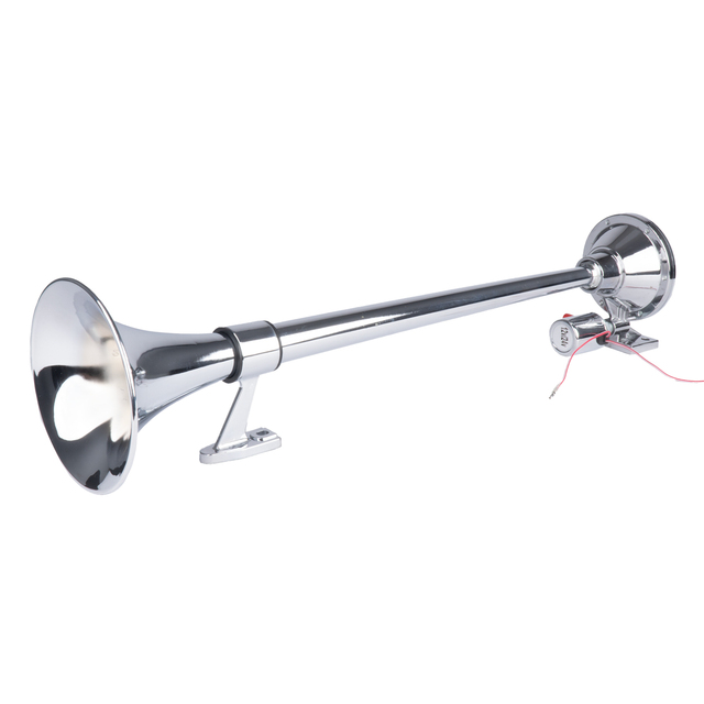Amio - ΚΟΡΝΑ ΠΝΕΥΜΑΤΙΚΗ ΜΟΝΗ 12/24V 150dB ΜΗΚΟΣ:64 cm ΧΡΩΜΙΟ - 1 ΤΕΜ. (04076/AM)