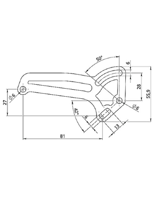 ΒΑΣΗ ΣΤΗΡΙΞΗΣ ΓΙΑ ΠΛΑΙΣΙΟ ΠΙΝΑΚΙΔΑΣ MINARELLI (55.9 x 81 mm)