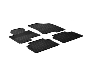 LAMPA - ΠΑΤΑΚΙΑ ΑΥΤΟΚΙΝΗΤΟΥ ΑΠΟ ΛΑΣΤΙΧΟ ΓΙΑ KIA SPORTAGE 09/2010-2016 ΣΕ ΜΑΥΡΟ ΧΡΩΜΑ ME ΚΟΥΜΠΩΜΑΤΑ - 4 ΤΕΜ.