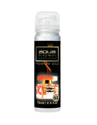 Aqua - ΑΡΩΜΑΤΙΚΟ ΑΥΤΟΚΙΝΗΤΟΥ ΣΕ ΣΠΡΕΙ (SPRAY) ΜΕ ΑΡΩΜΑ TWILIGHT PREMIUM GOLD SERIES 75ml AQUA - 1 TEM. (10-780/AQ)