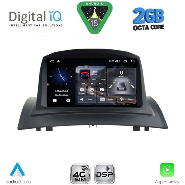 DIGITAL IQ MSF 382_CPA (7" DECK) MULTIMEDIA SYSTEM for RENAULT MEGANE II mod. 2002-2008