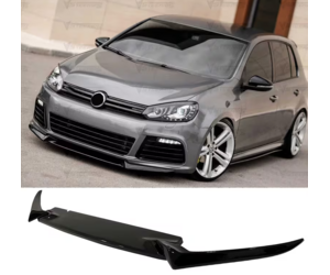 Lip spoiler μαύρο πλαστικό γυαλιστερό - Vw Golf 6 R 2008-2012