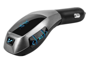 FM Transmitter X5 Με Bluetooth Micro-sd Και Οθόνη LCD Μαύρο/Ασημί