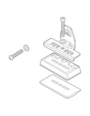 MENABO FIX509FP KIT ΑΚΡΑ (ΠΟΔΙΑ) FIX POINT ΓΙΑ ΜΠΑΡΕΣ TEMA / TEMA ALU - 4 TEM. (10210/MB)